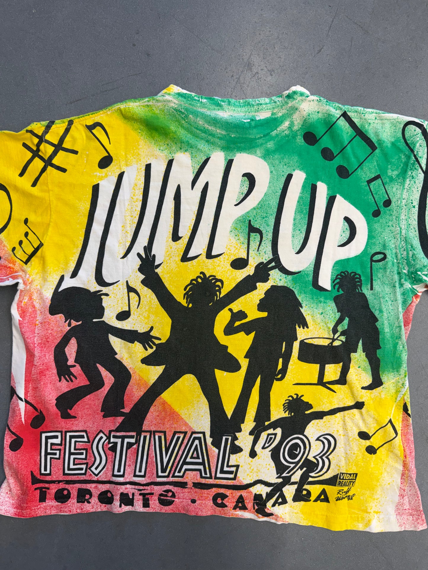 1993 JUMP UP FESTIVAL TORONTO, CANADA MUSIC FESTIVAL TEE (PERSPECTIVE TAG)