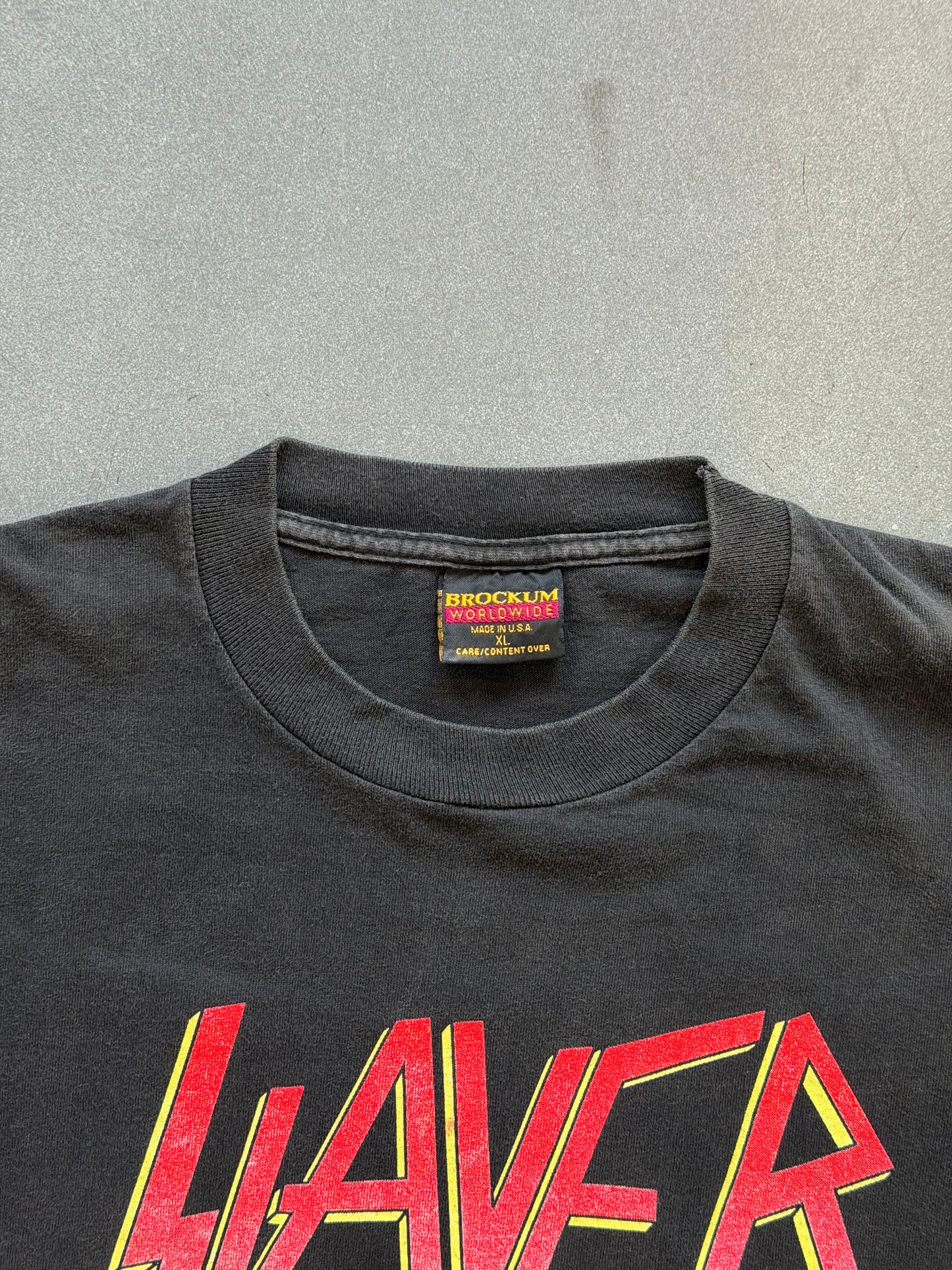 1994 SLAYER CHRIST WHEEL WORLD TOUR TEE (BROCKUM TAG)