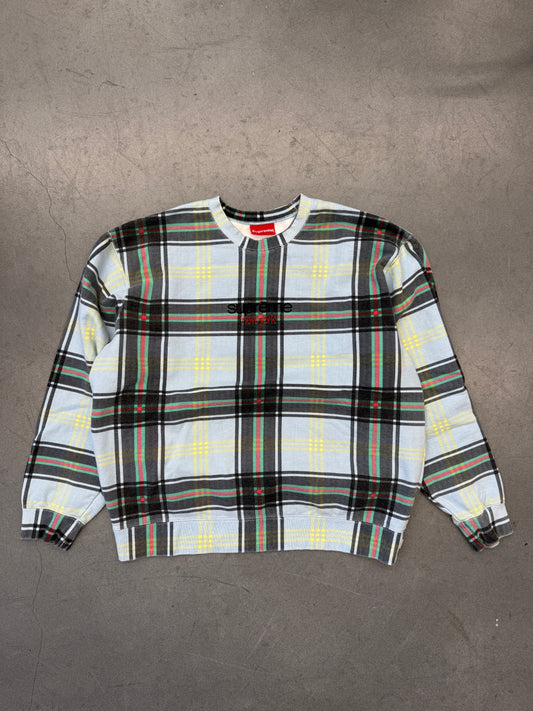 SS21 SUPREME PLAID CREWNECK