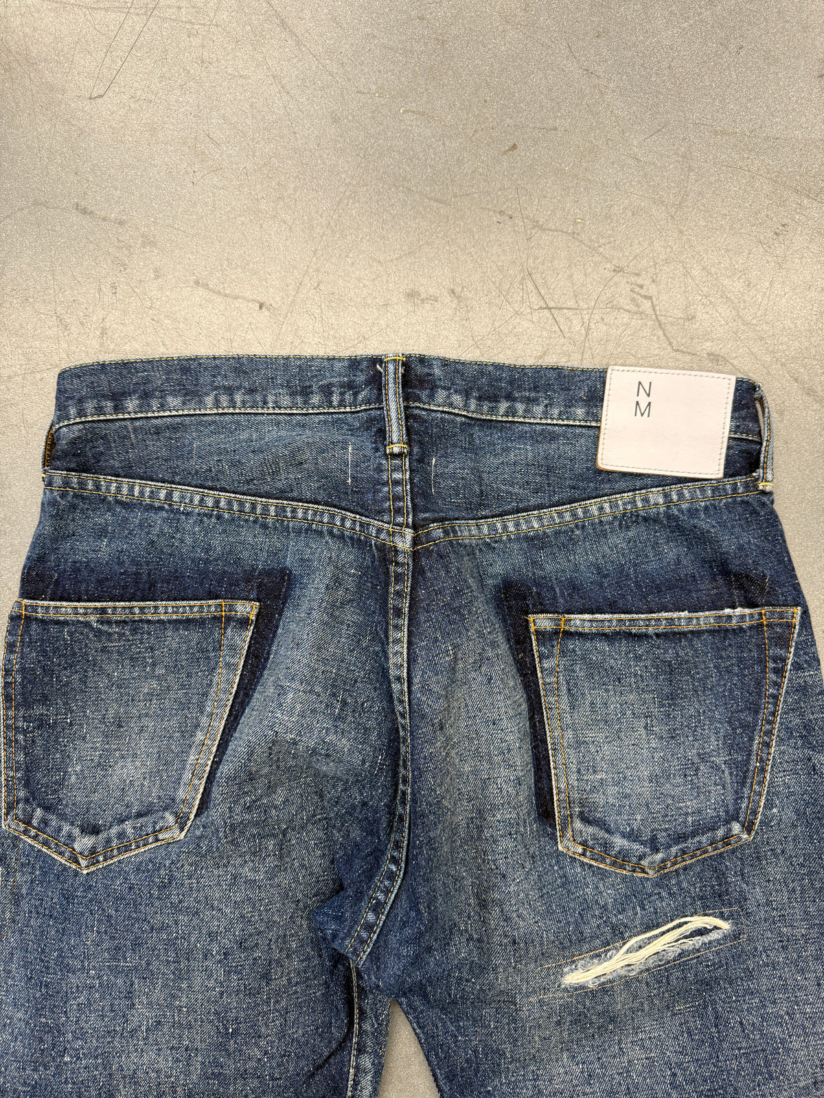 AD24 JUNYA WATANABE EYE NM DISTRESSED DENIM JEANS