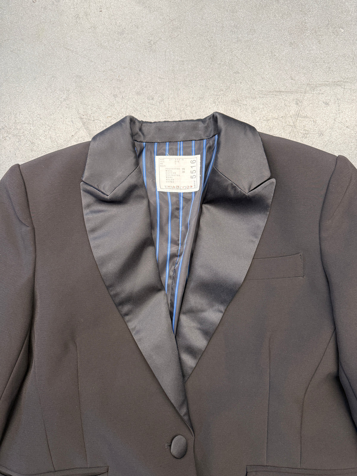 SACAI DENIM BLAZER CROSSOVER