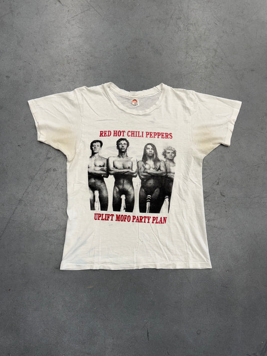 VINTAGE RED HOT CHILI PEPPERS UPLIFT MOFO PARTY PLAN TEE (HANES TAG)