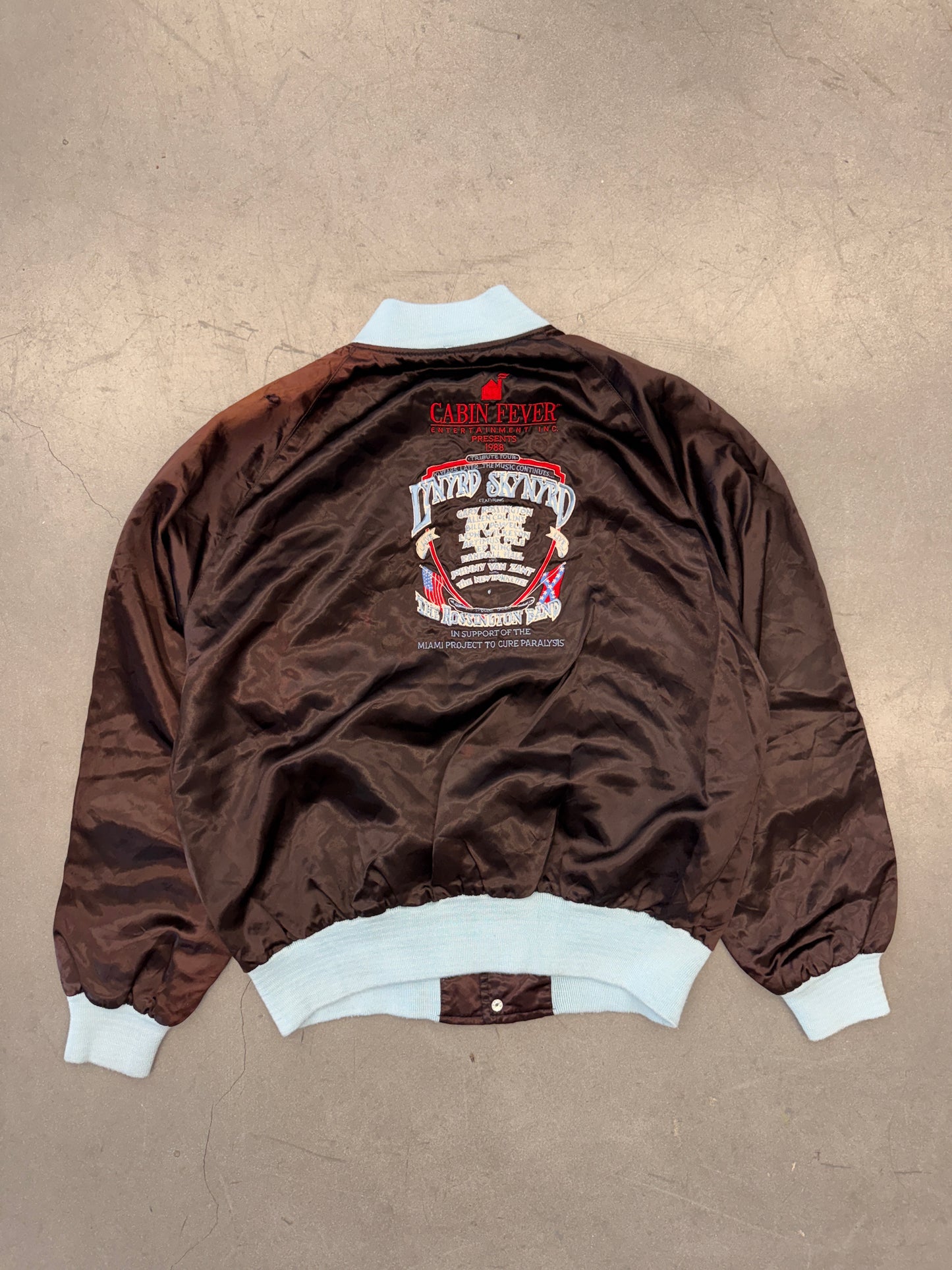 1988 LYNYRD SKYNYRD LIVE TOUR COACH JACKET "JOHN"