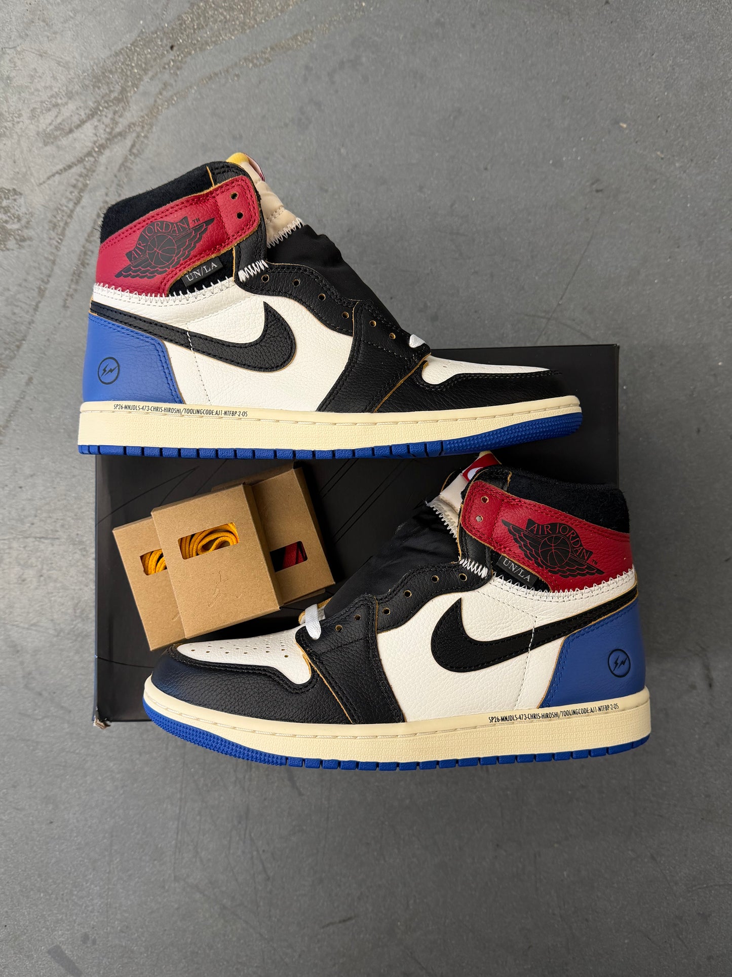 2026 JORDAN 1 RETRO HIGH OG SP FRAGMENT X UNION LA VARSITY RED SPORT ROYAL (W/BOX)