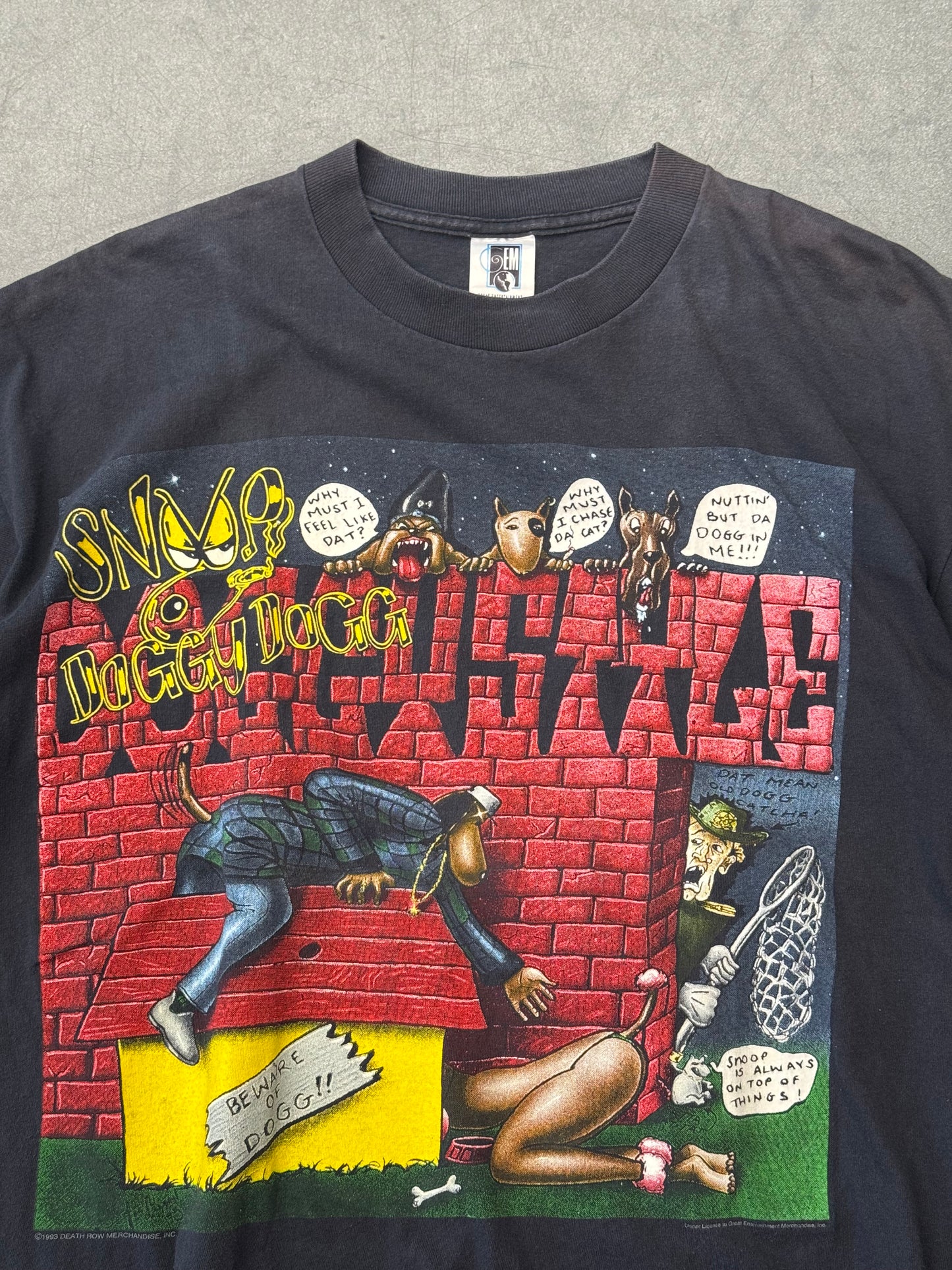 1993 SNOOP DOGG DOGGYSTYLE BEWARE OF DOGG TEE (GEM TAG)