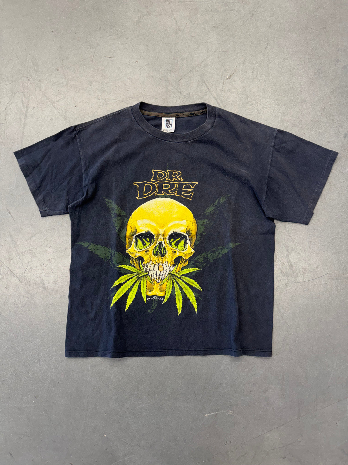90S DR. DRE IN BUD WE TRUST PUSHEAD RAP TEE (GEM TAG)
