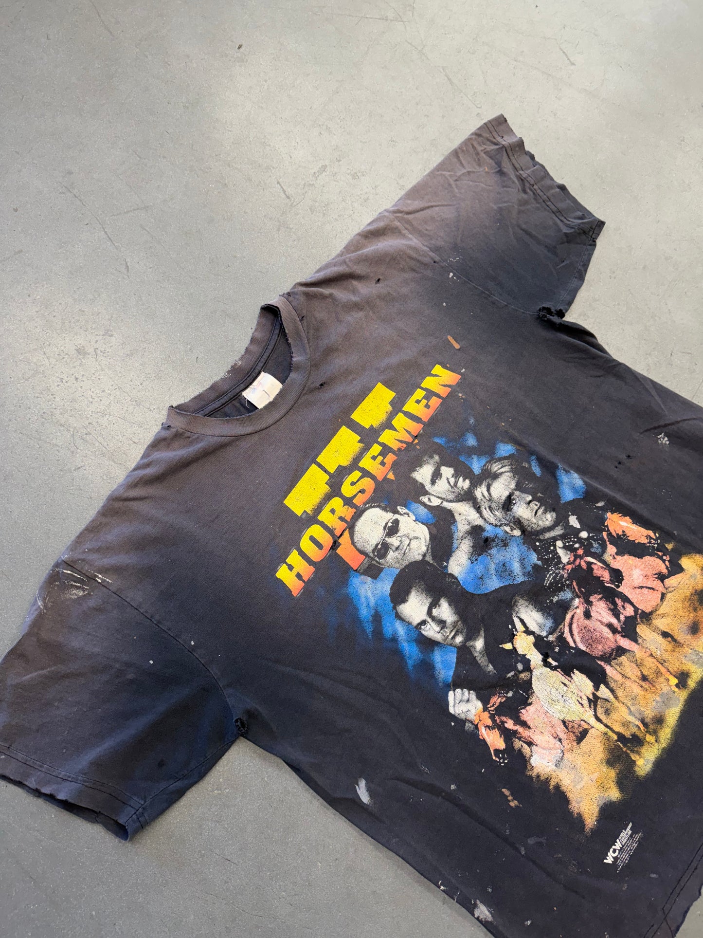 1998 WCW IV HORSEMEN THRASHED TEE (T-AMERICA TAG)