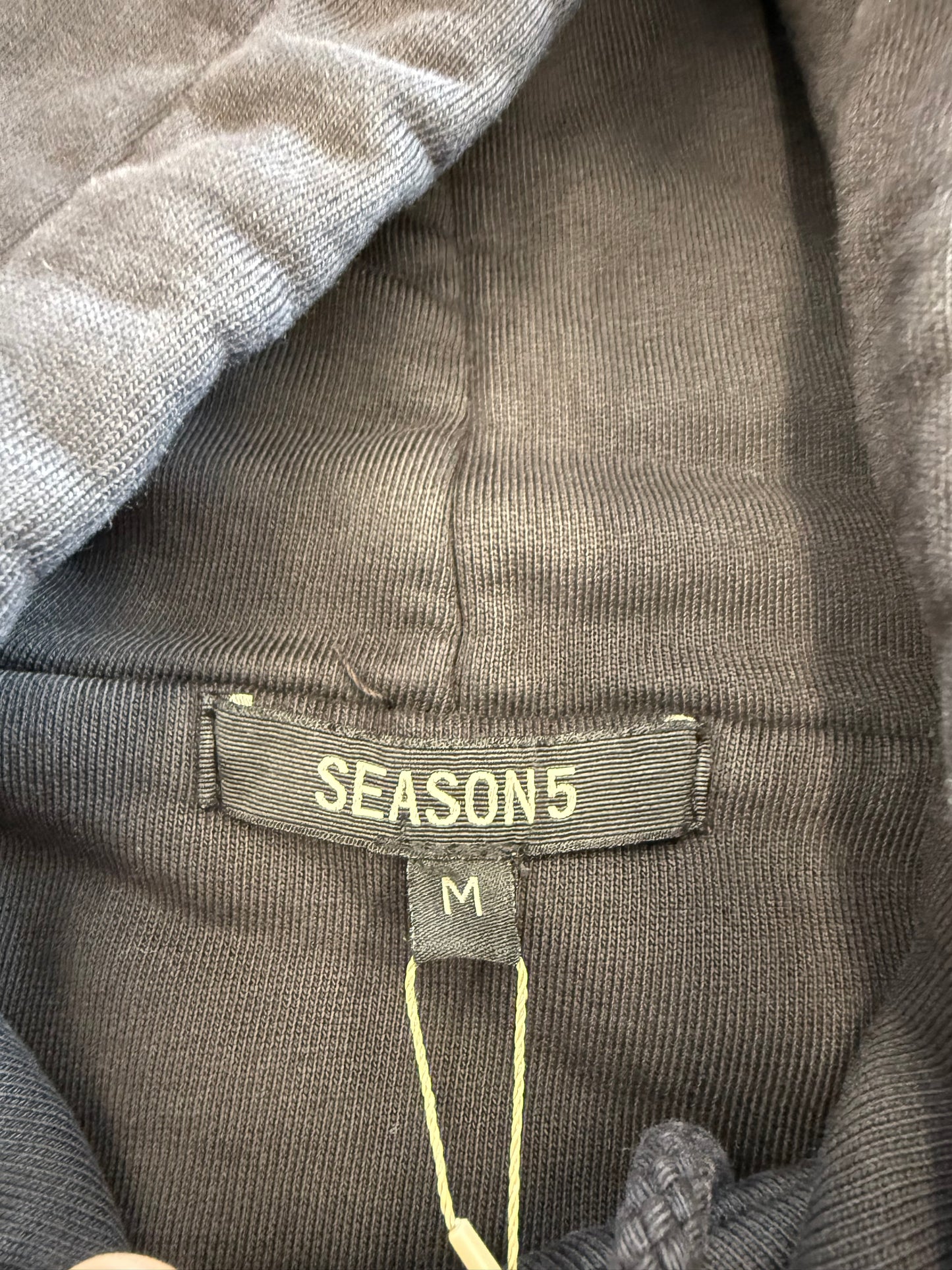 YEEZY SEASON 5 LAS VIRGENES HOODIE - BLACK (M) (NWT)