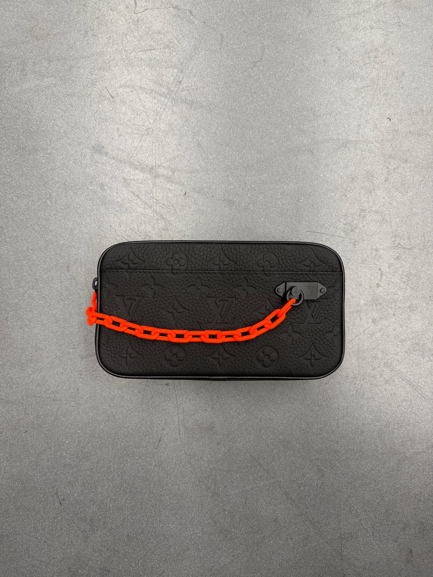 2019 LOUIS VUITTON POCHETTE VOLGA WAIST BAG BLACK MONOGRAM TAURILLON LEATHER - (NEW WITH STRAP & DUSTBAG)