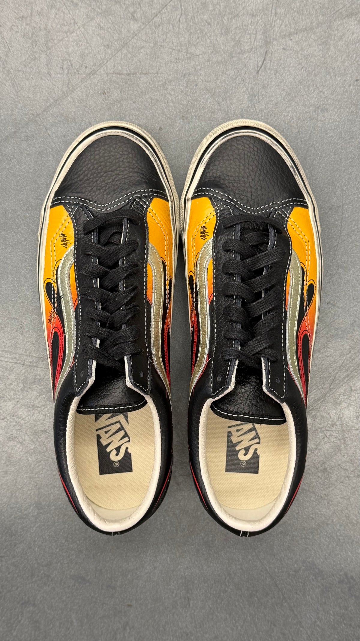 2026 VANS LX SKOOL ARCHIVE FLAME BLACK