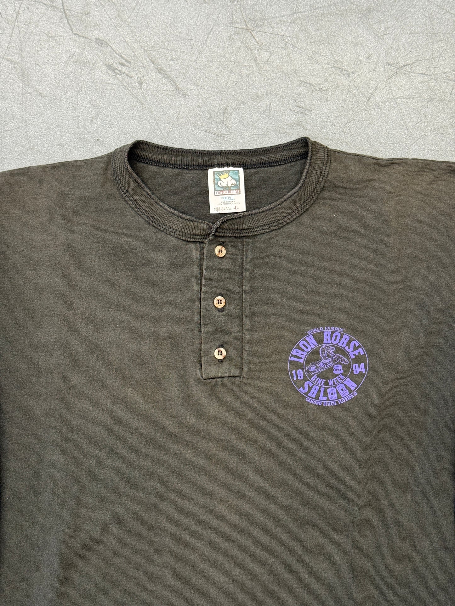 1994 IRON HORSE SALOON "A BREED APART" BIKE WEEK LS TEE (COTTON DELUXE TAG)