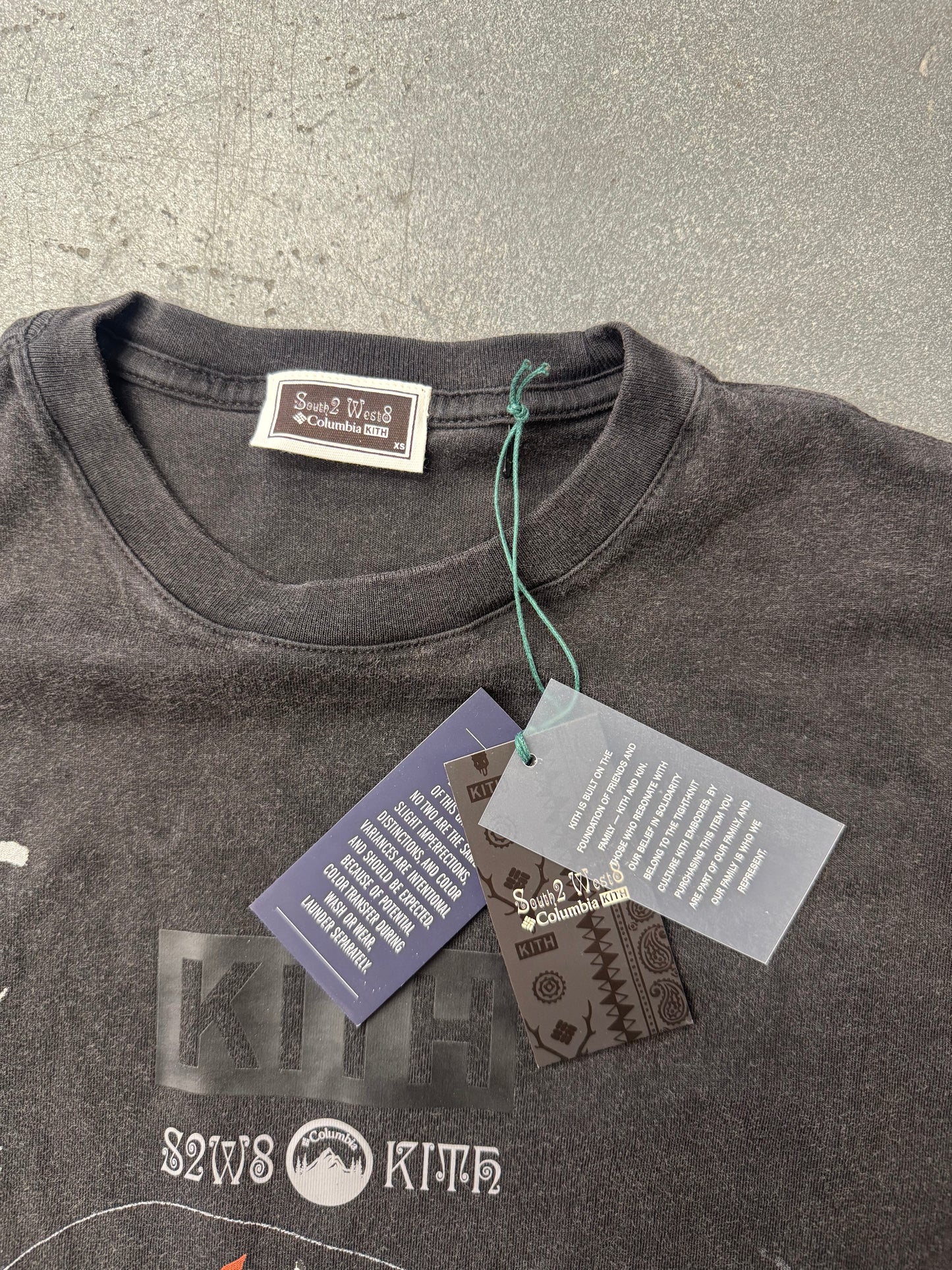 2025 KITH SOUTH2 WEST8 COLOMBIA TENKARA VINTAGE TEE