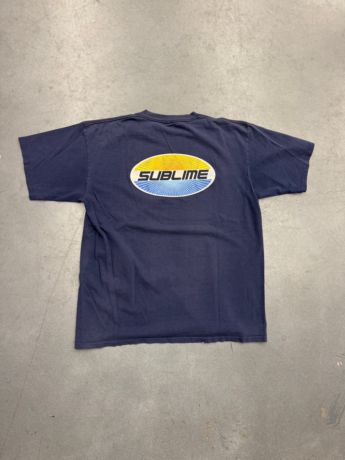 90S SUBLIME SUN WAVE OVAL LOGO MULLET TEE (CUT TAG)