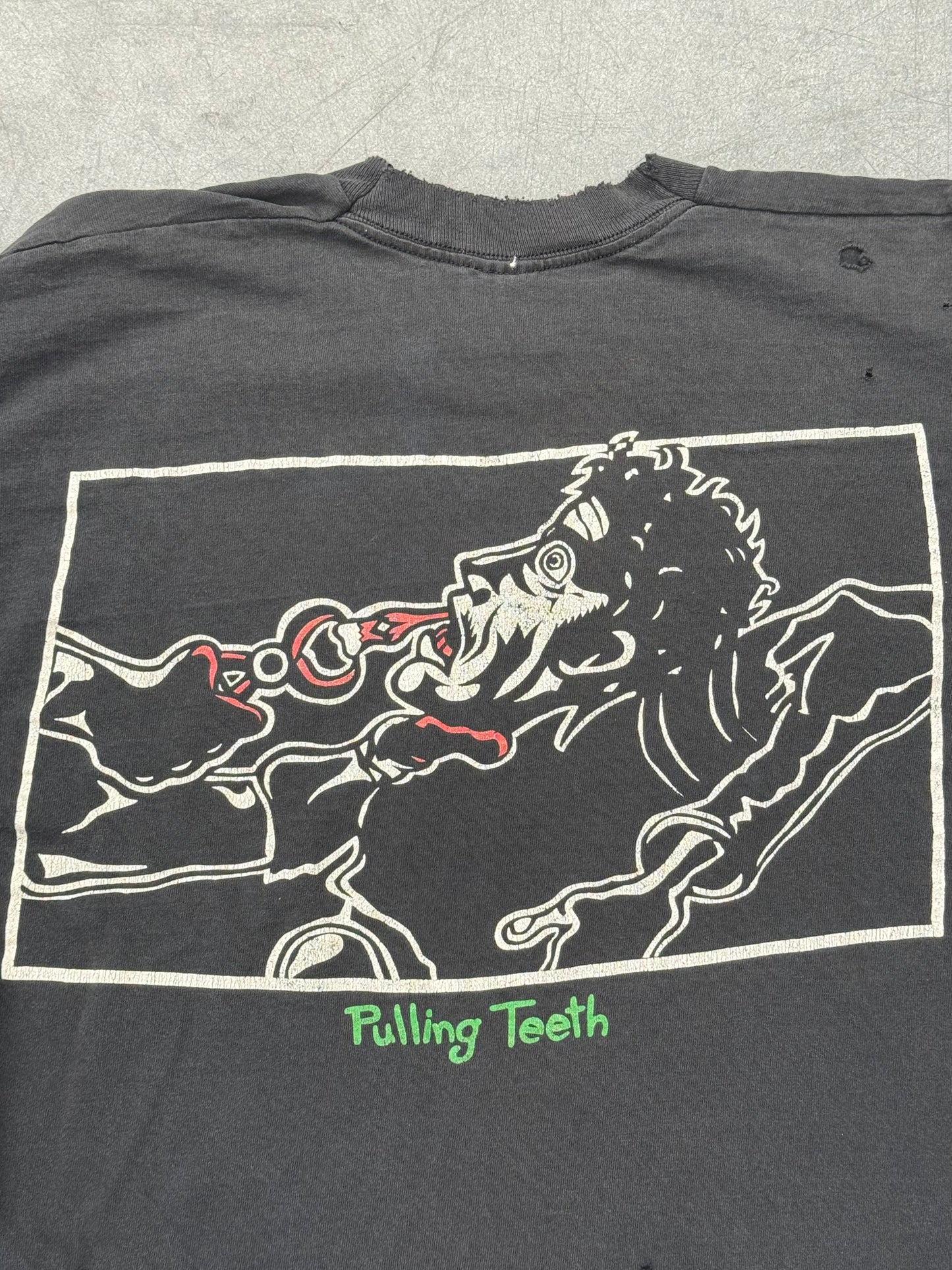 1994 GREEN DAY PULLING TEETH LONG SLEEVE HAND STITCHED TEE (FOTL TAG)