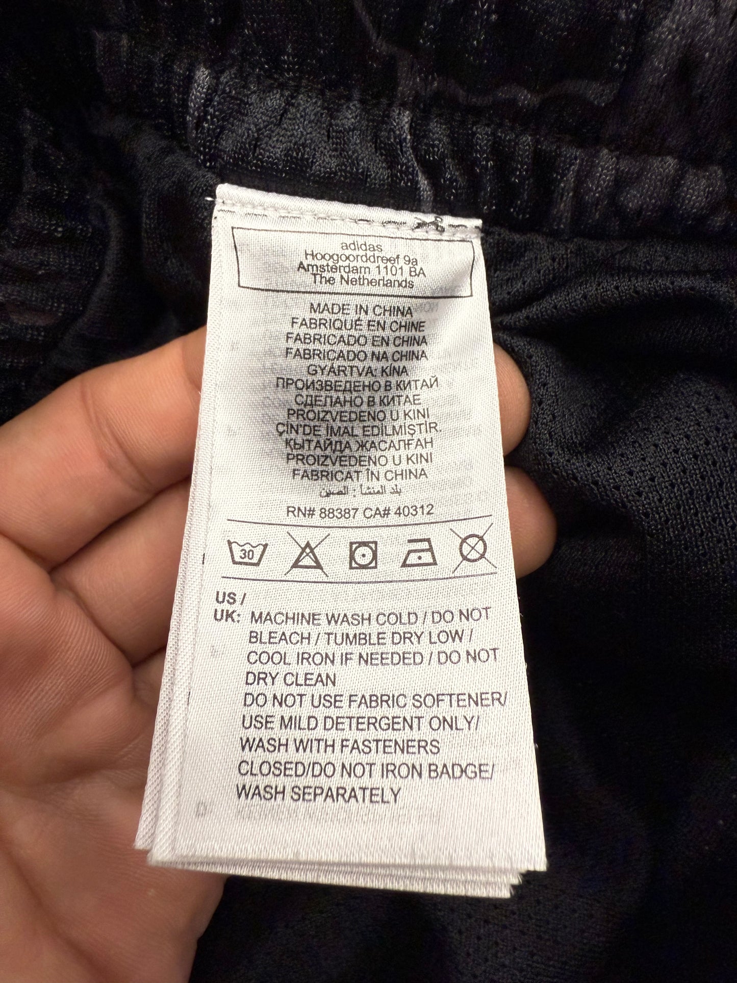 BAPE X ADIDAS DAME MESH SHORTS - BLACK/RED (M) (NEW)