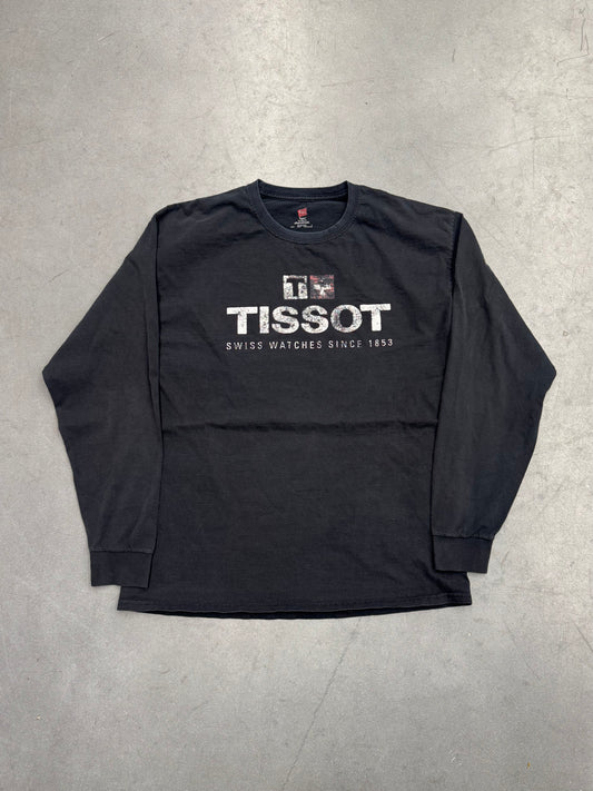 2000'S TISSOT SWISS WATCHES SINCE 1853 LS TEE (HANES PRINT TAG)