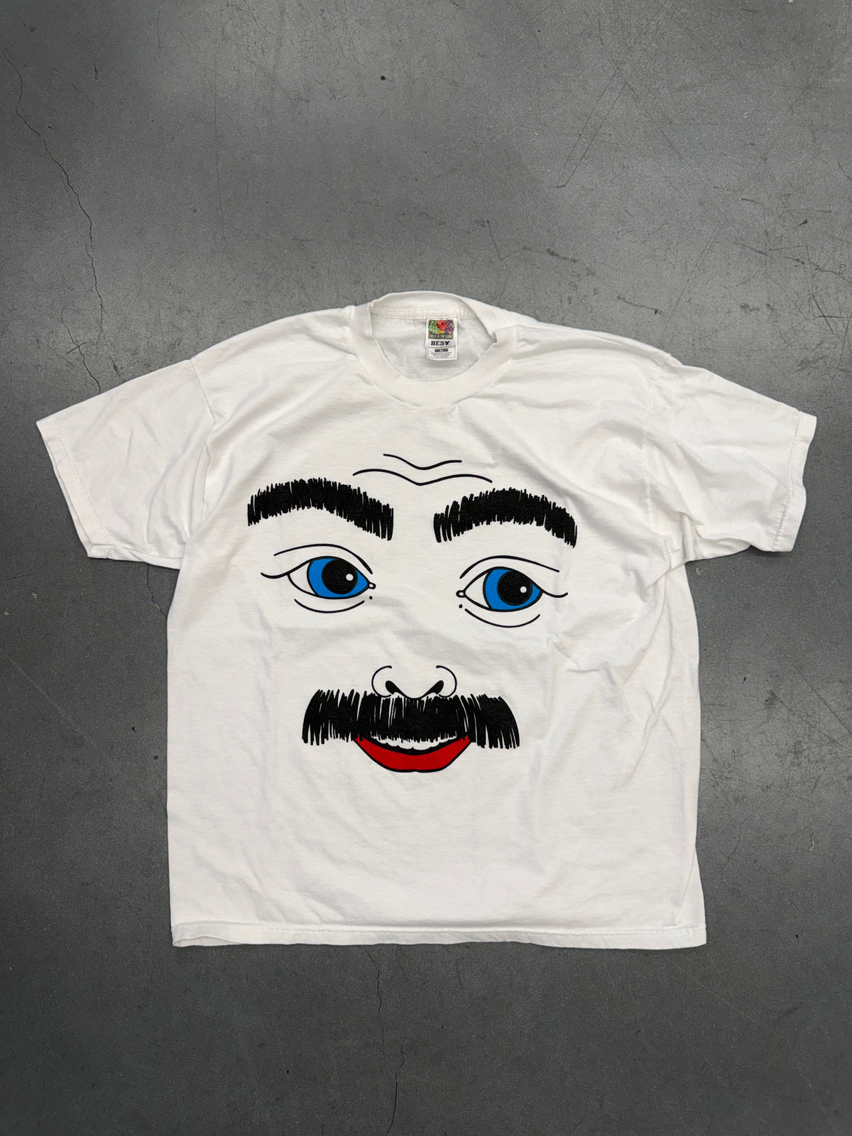9OS MR. DOLL FACE MUSTACHE TEE (FOTL TAG)