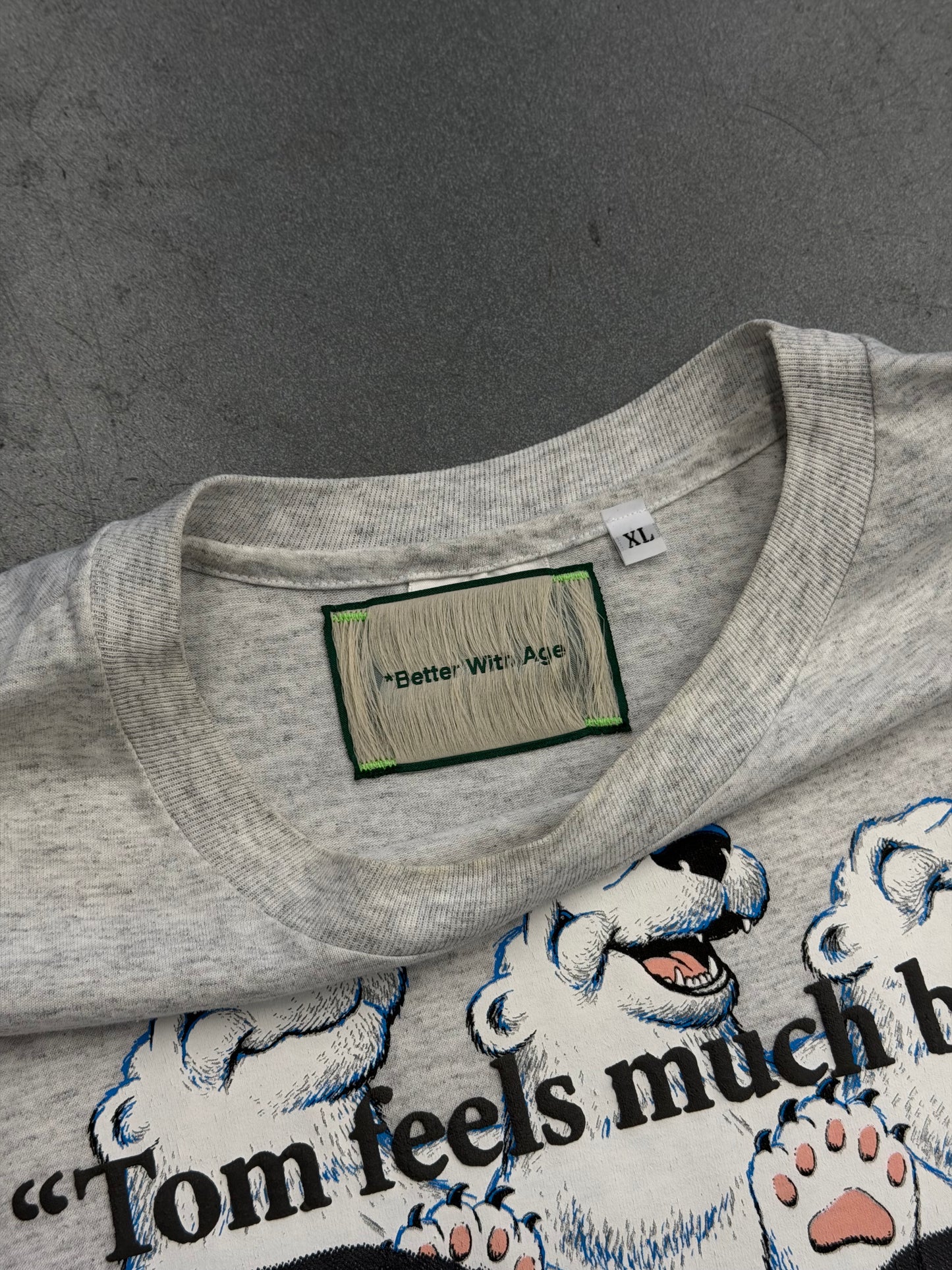 BETTER WITH AGE ACID TECHNO TEE - HEATHER (XL)