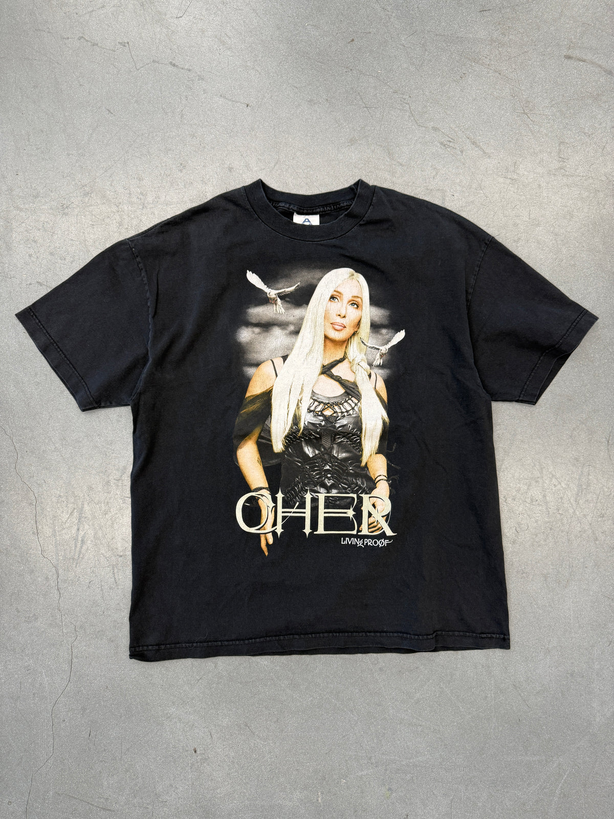 2002 CHER LIVING PROOF FAREWELL TOUR TEE (AAA TAG)