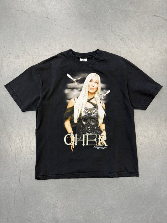 2002 CHER LIVING PROOF FAREWELL TOUR TEE (AAA TAG)