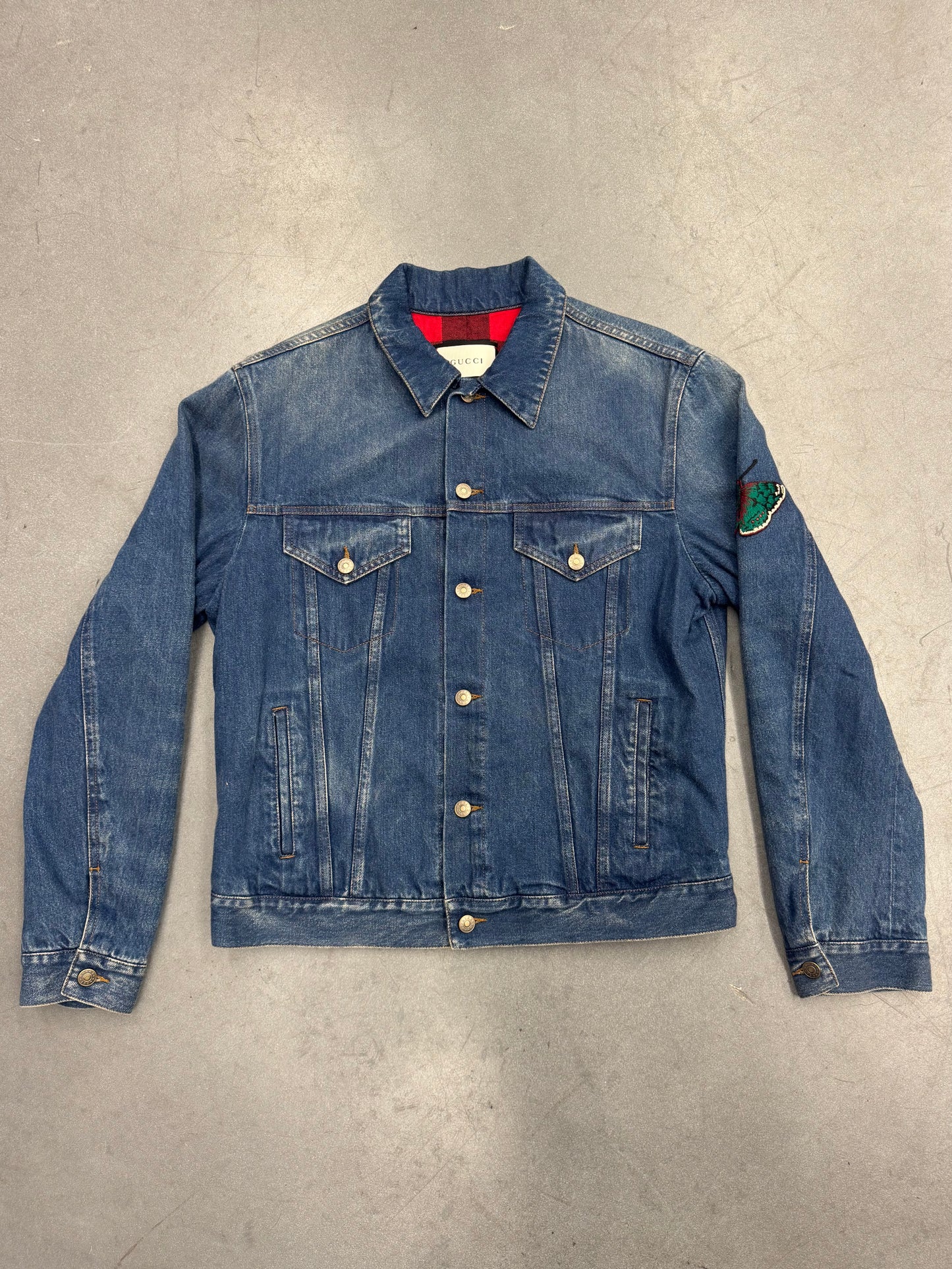 GUCCI TIGER L'AVEUGLE PAR AMOUR DENIM JACKET