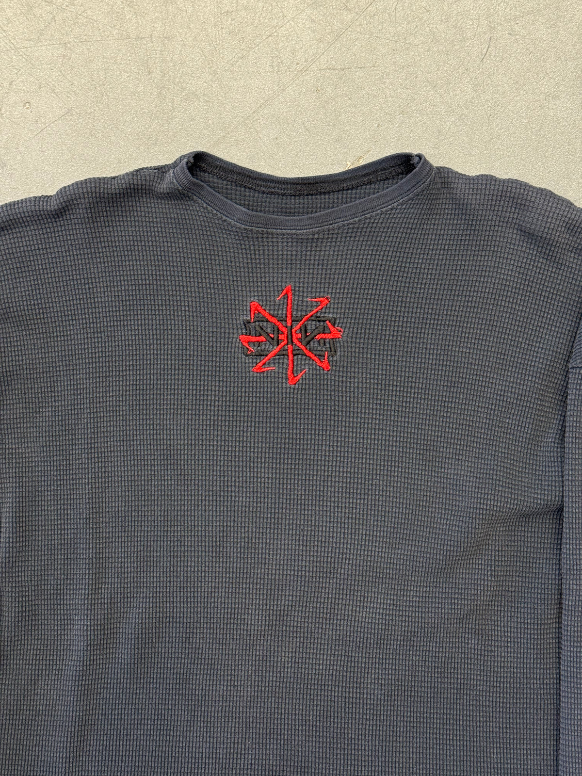 90S NINE INCH NAILS NIN NOTHING THERMAL LONG SLEEVE TEE (PULLED TAG)