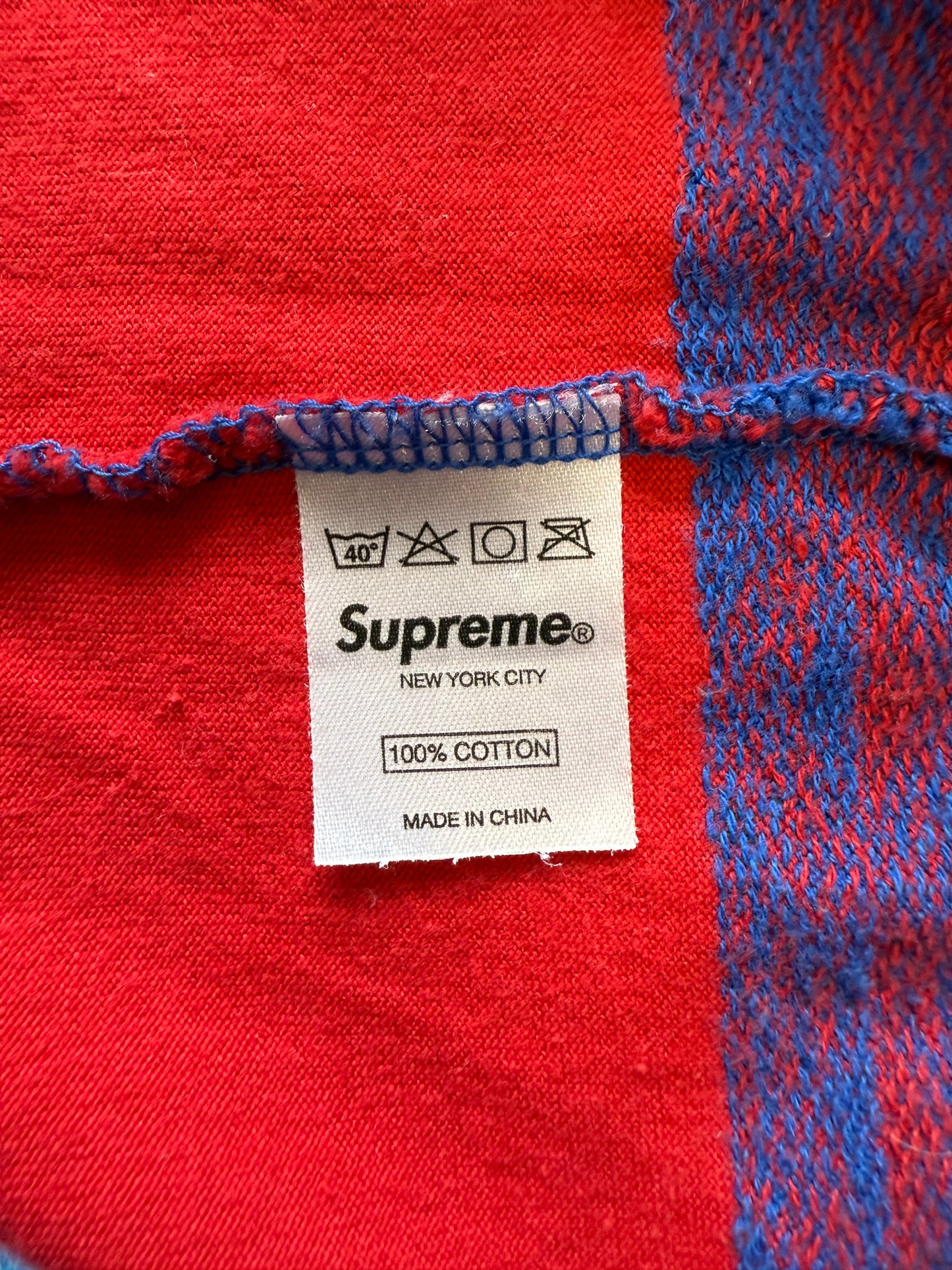 SS07 SUPREME NAVAJO POLO (RED/BLUE)