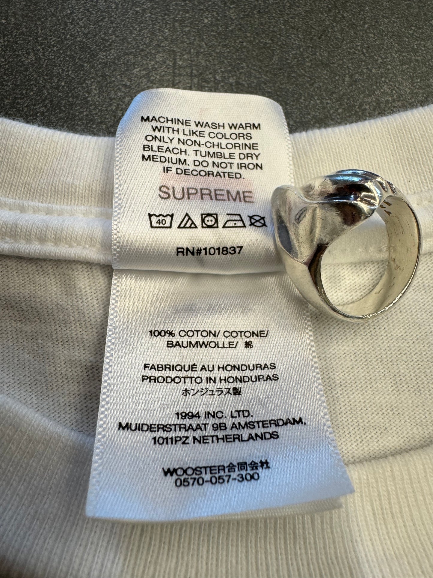 FW25 SUPREME Y'S BY YOHJI YAMAMOTO STAR TEE - WHITE