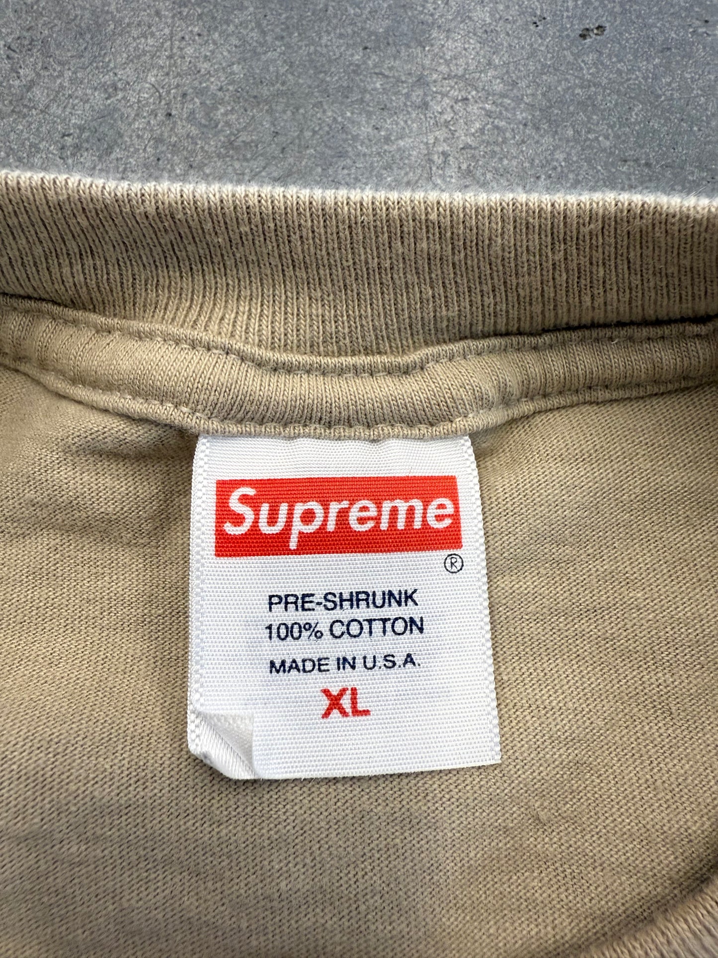 FW22 SUPREME ANDRE 3000 PHOTO TEE (STONE) (XL)