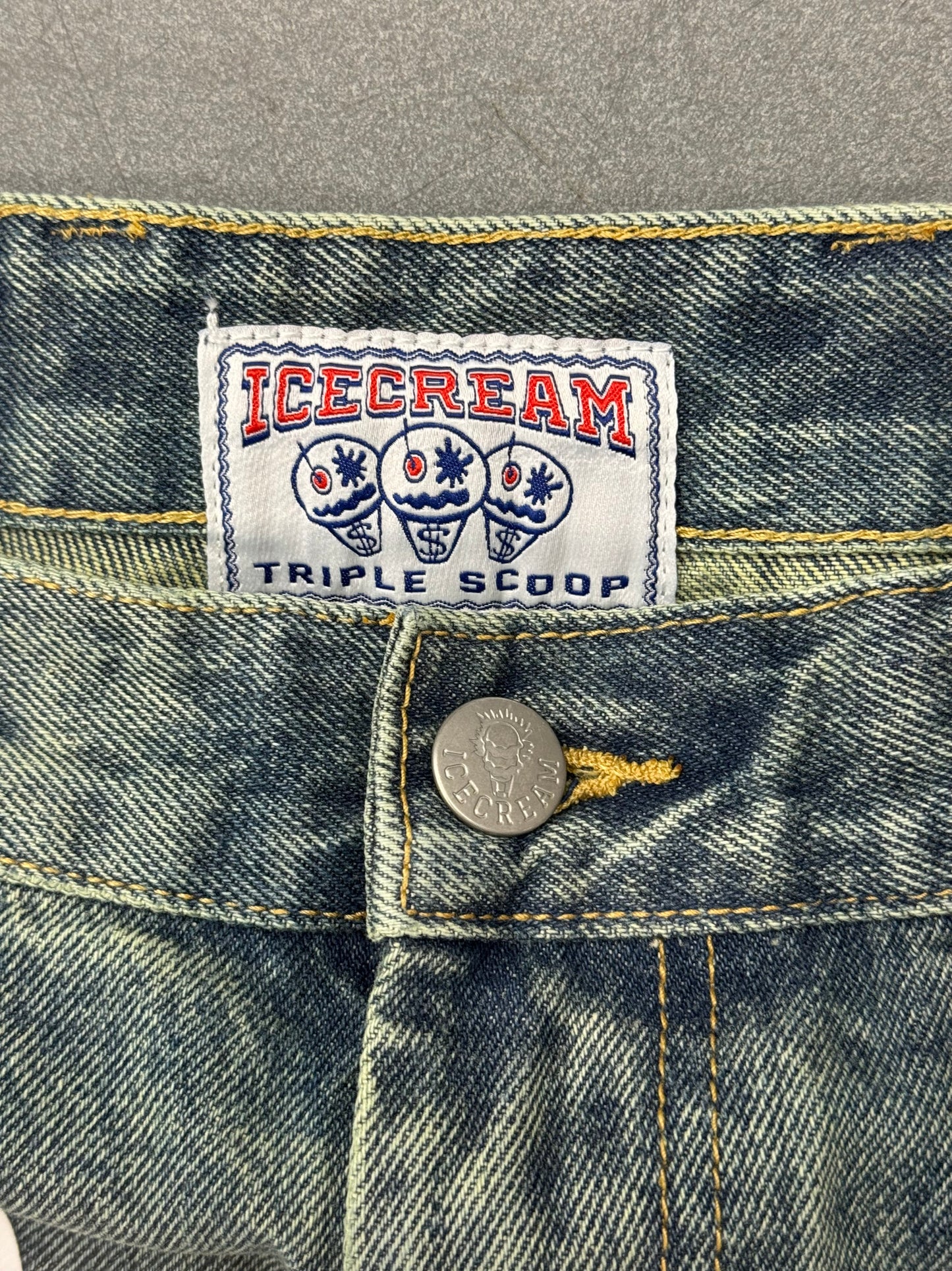 BILLIONAIRE BOYS CLUB RUNNING DOG TRIPLE SCOOP DENIM PANT