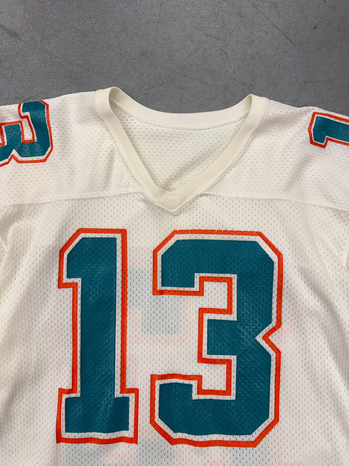 80S MACGREGOR SAND-KNIT DAN MARINO MIAMI DOLPHINS FOOTBALL JERSEY