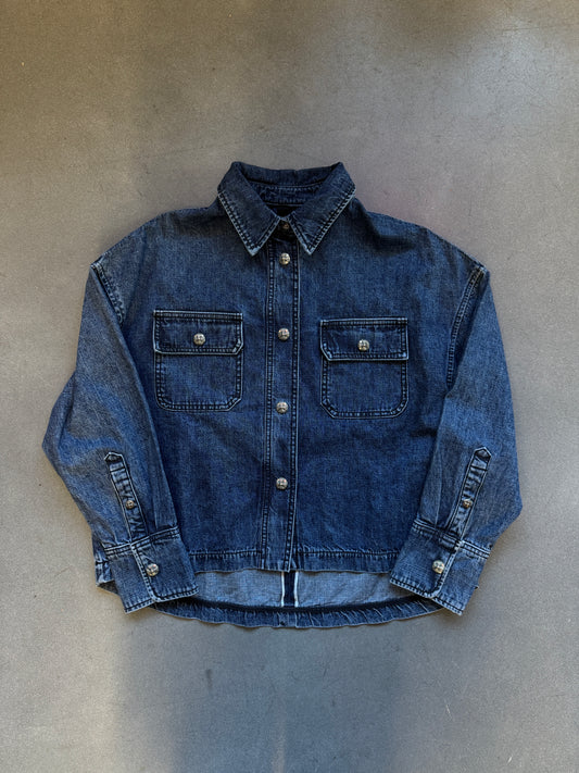 CHROME HEARTS ‘WORK DOG’ SELVEDGE DENIM SHIRT - MEDIUM (NEW)