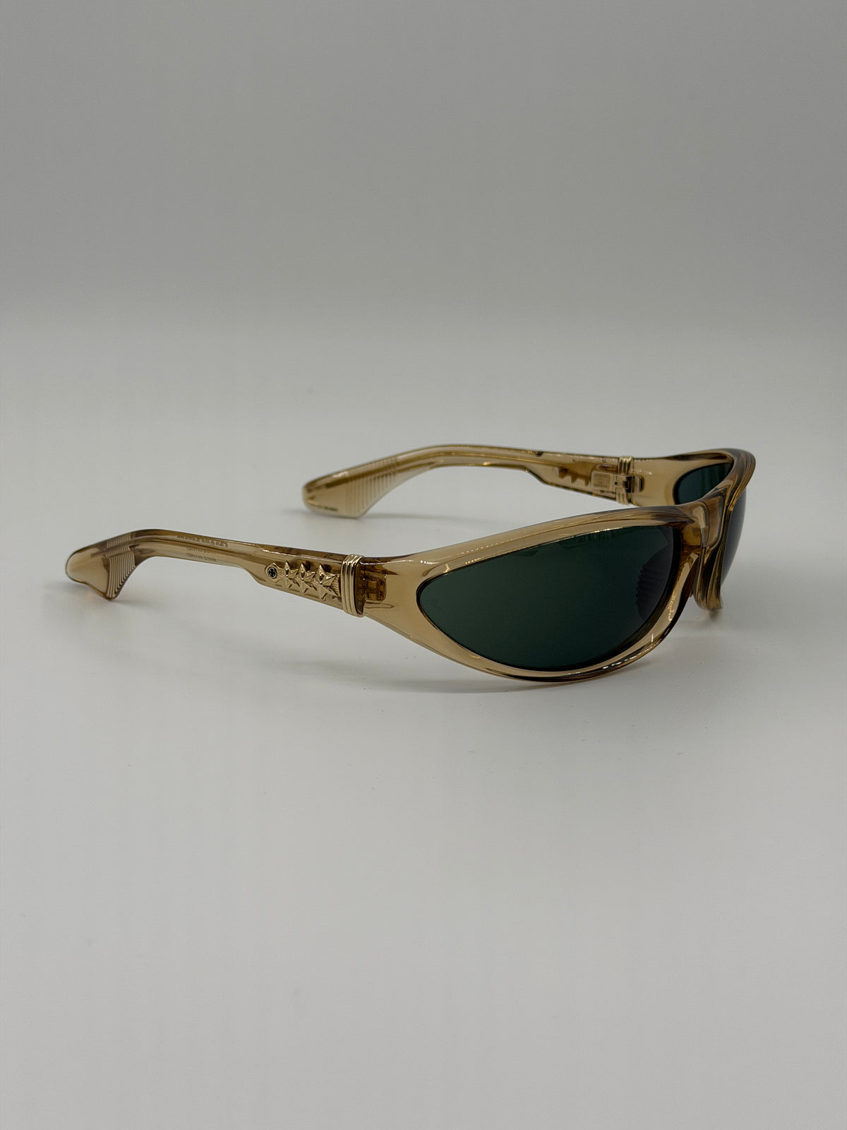 CHROME HEARTS SPREADER SUNGLASSES - TRANSLUCENT GOLD