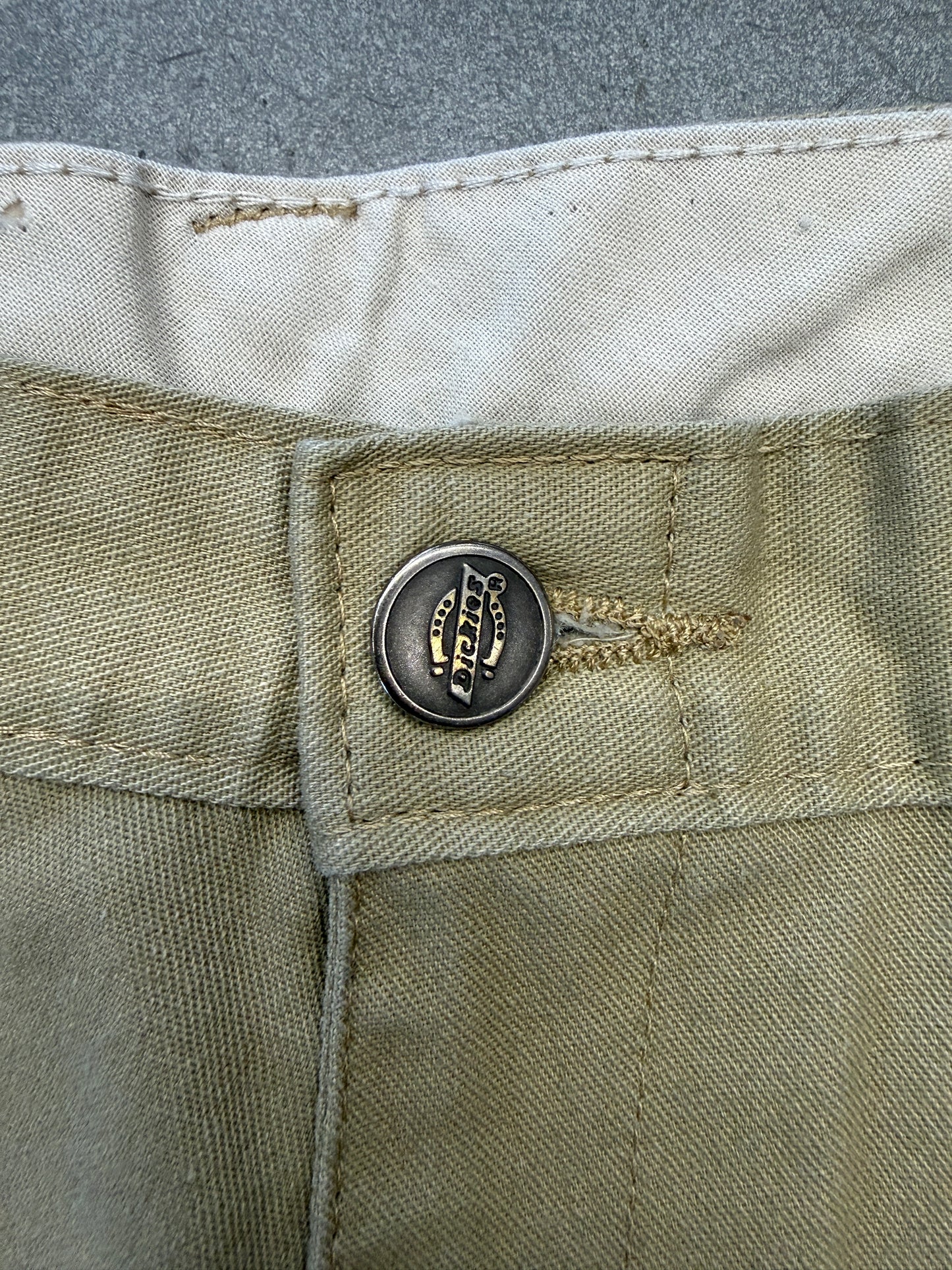 Y2K DICKIES CARGO WORK PANTS - BEIGE