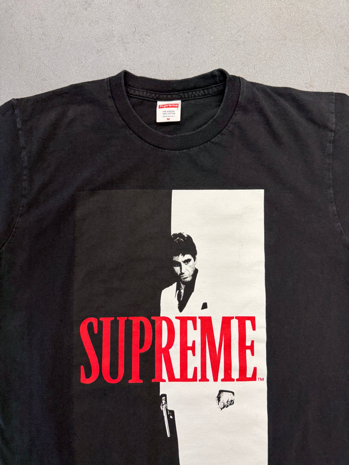 FW17 SUPREME SCARFACE SPLIT TEE