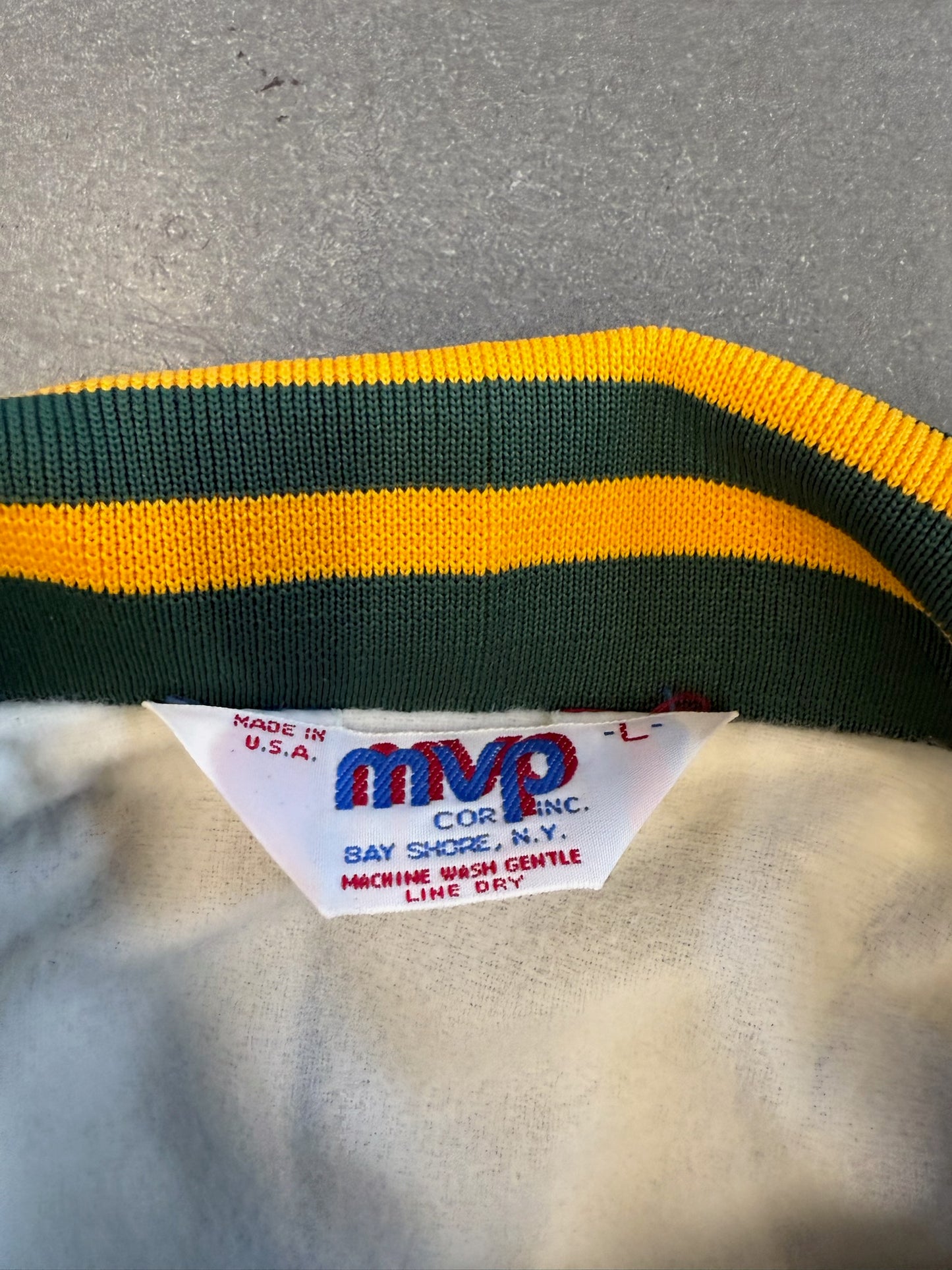 80S PERRIER BUTTON-UP VARSITY JACKET