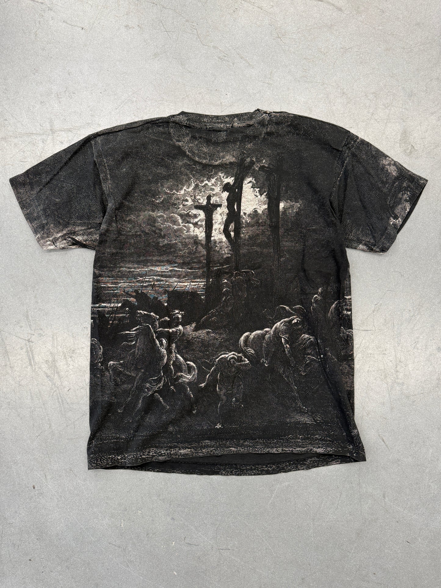 90S GUSTAVE DORE JESUS CRUCIFIXION AOP TEE (FOTL TAG)