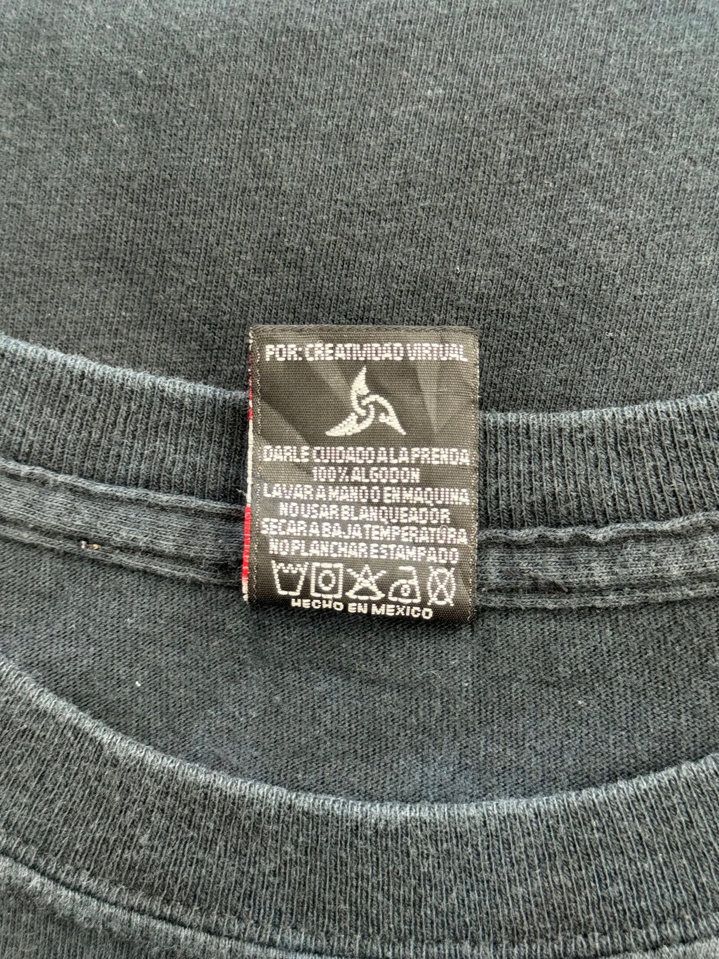 Y2K JIMI HENDRIX "THE MUSIC IS MY RELIGION" EMBROIDERED TEE (RESURRECCION TAG)