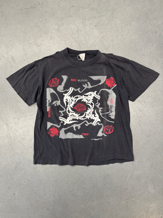 1991 RED HOT CHILLI PEPPERS BLOOD SUGAR SEX MAGIK ALBUM COVER  TEE (100% COTTON MADE IN USA TAG)