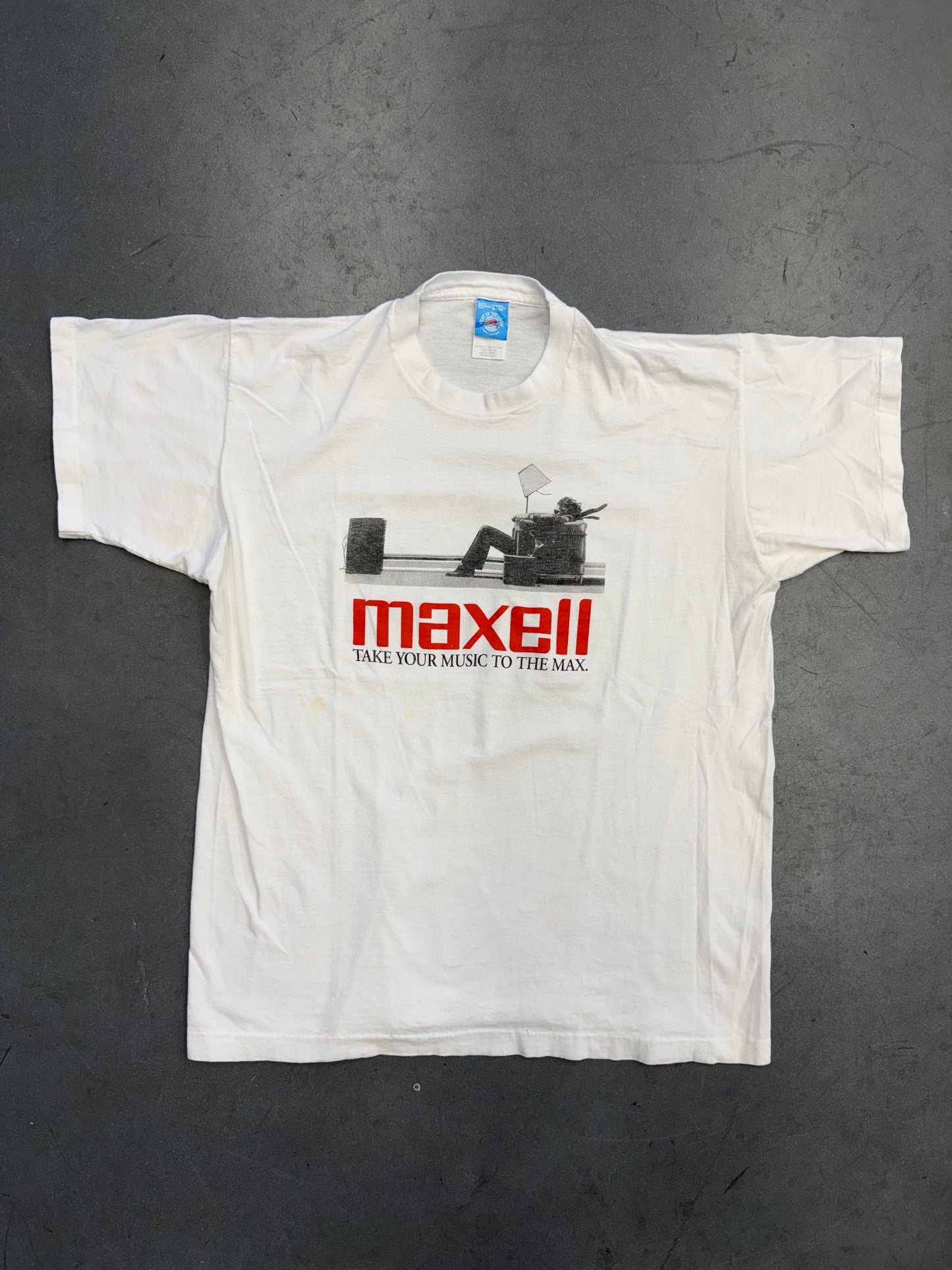 90'S MAXELL TAKE YOUR MUSIC TO THE MAX TEE (FOTL TAG)