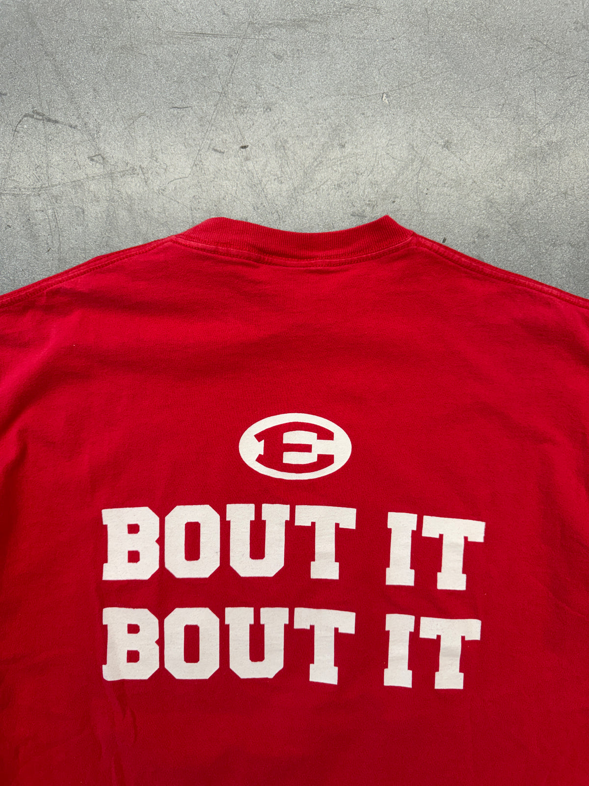 90'S MIAMI EDISON RED RAIDERS "BOUT IT BOUT IT" TEE (TSI TAG)