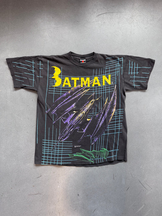 1995 DC COMICS BATMAN BAT-WING AOP TEE (SIGNAL SPORT TAG)