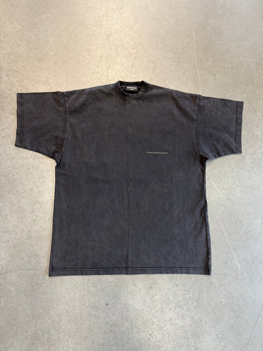 BALENCIAGA STRIKE 1917 OVERSIZED PRINT TEE - BLACK (NWT)