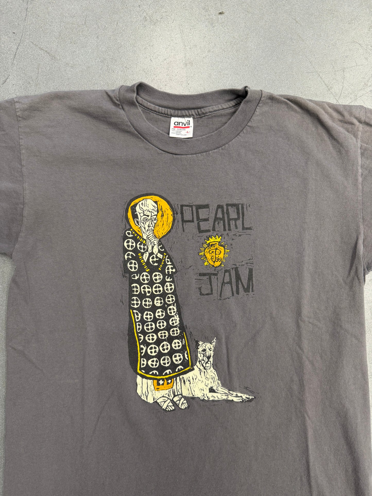 1999 PEARL JAM PONTIUS PILATE  TEE RARE REVERSE HIT (ANVIL TAG)