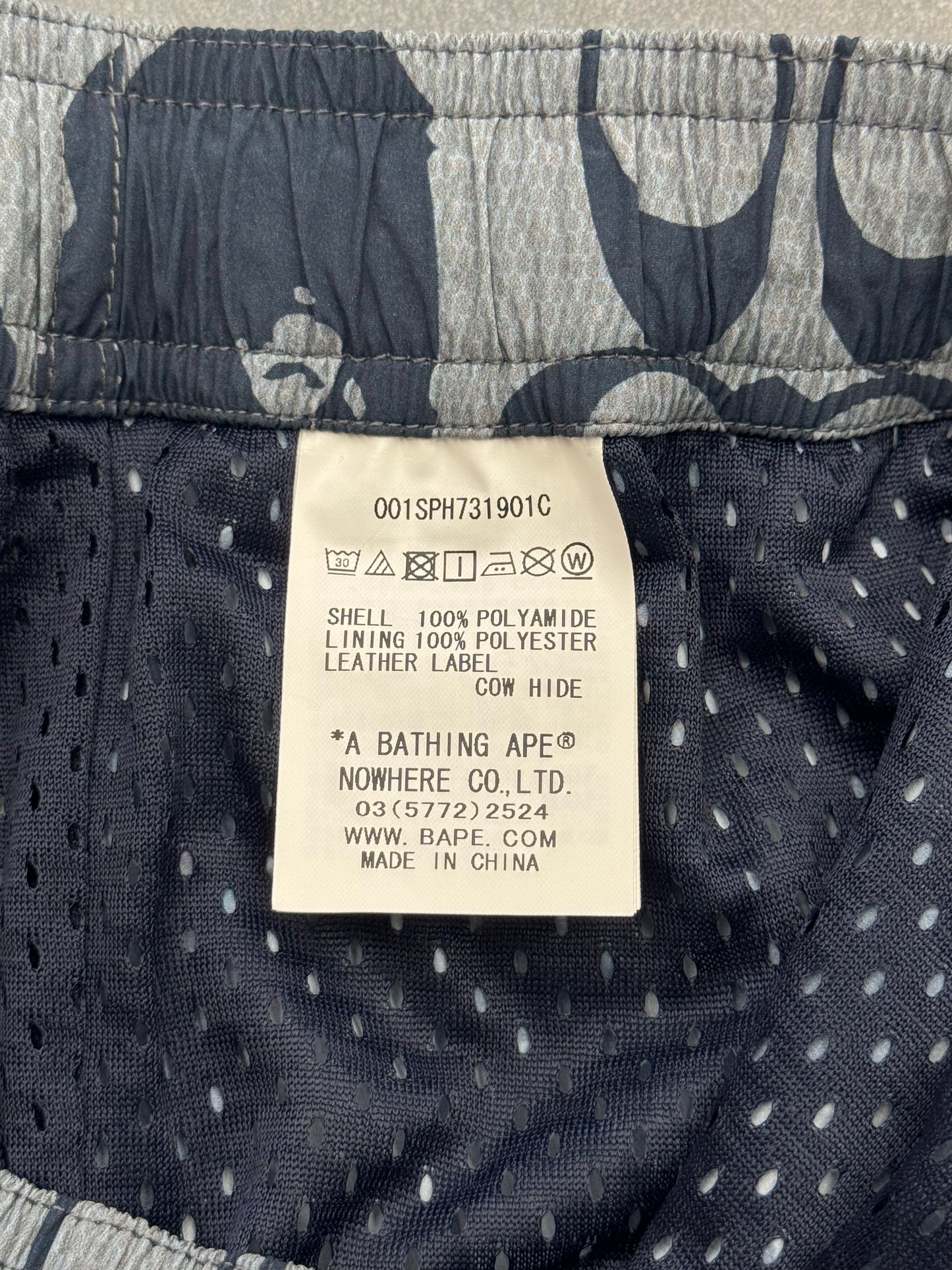 2021 BAPE X COACH SHORTS - NAVY