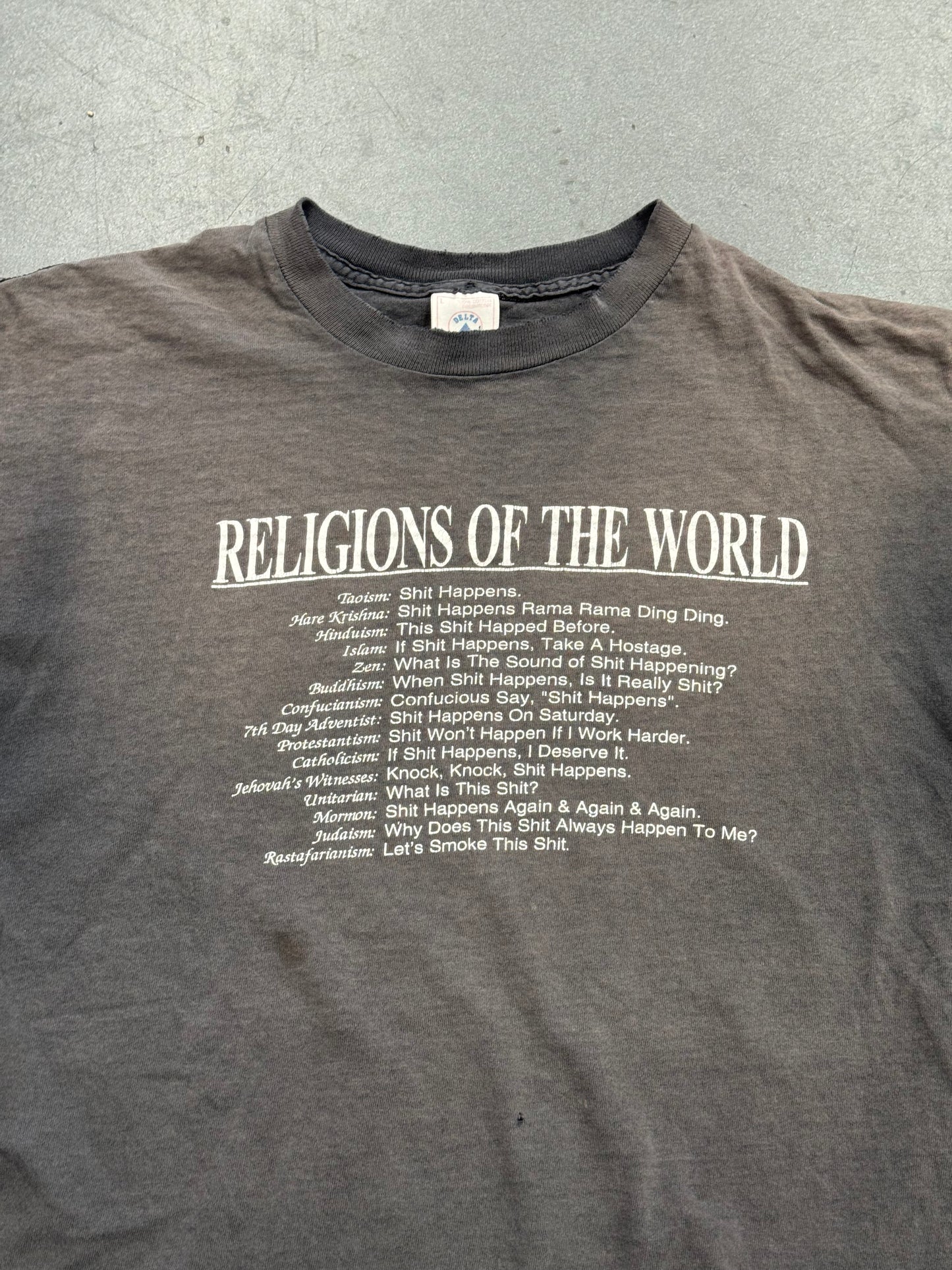 90S RELIGIONS OF THE WORLD TEE (DELTA TAG)