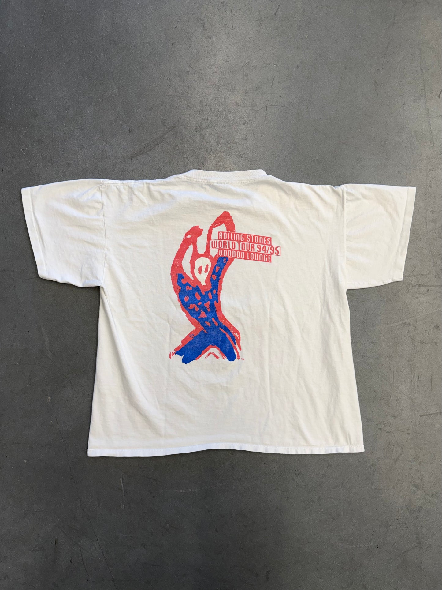1994 ROLLING STONES 94/95 VOODOO LOUNGE TOUR TEE (BROCKUM TAG)