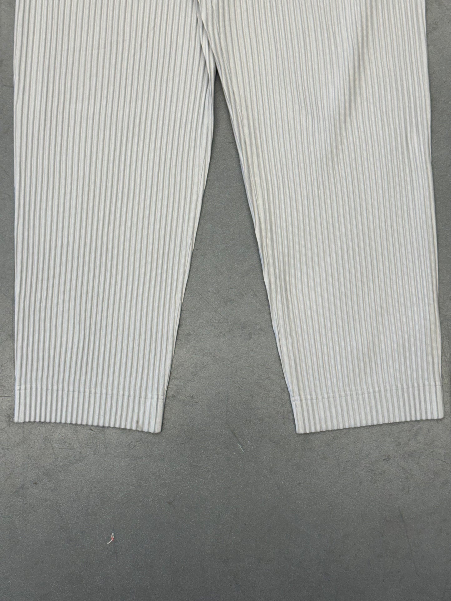 ISSEY MIYAKE HOMME PLISSE PLEATED PANTS - GREY