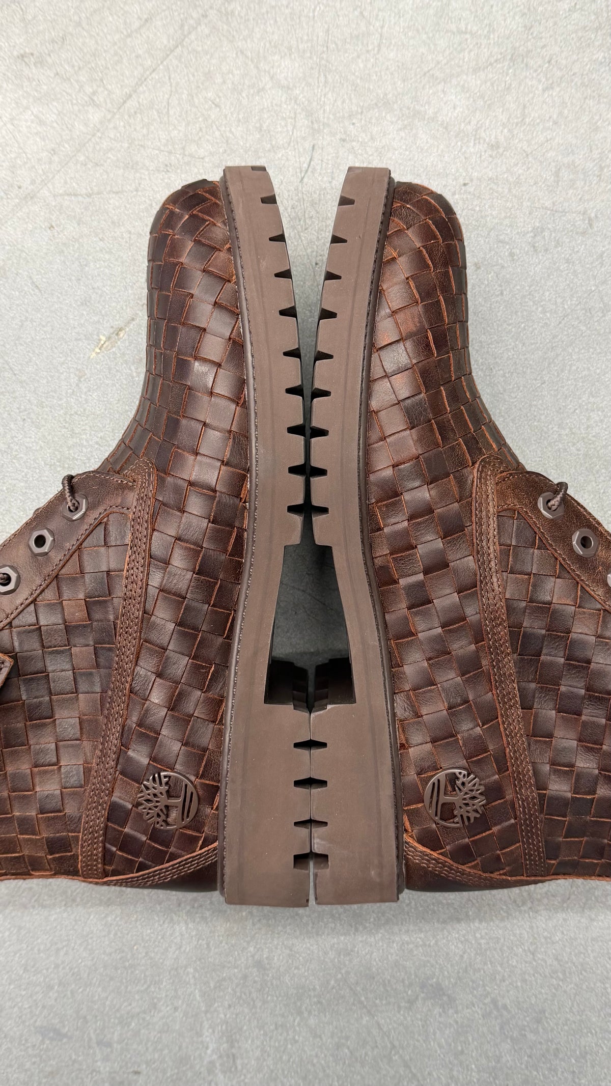 2025 TIMBERLAND PREMIUM 6-INCH WOVEN LEATHER BOOT - DARK BROWN