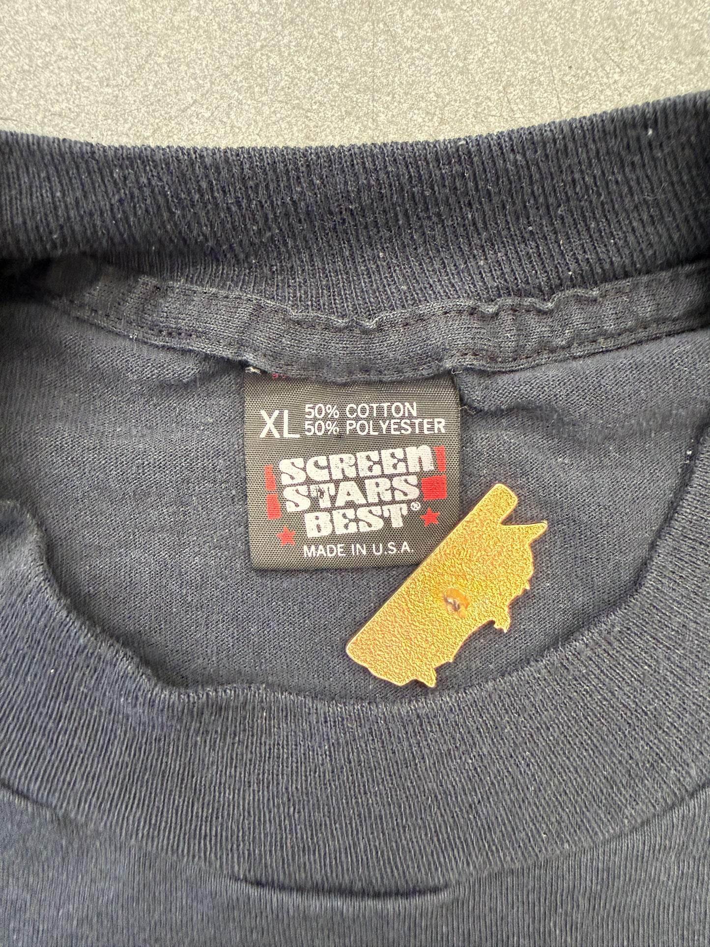 1990 HOMER SIMPSON ALL-AMERICAN DAD TEE (SCREEN STARS BEST TAG)